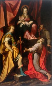 Madonna met Kind en Heiligen Vitale en Jerome, werk van Camillo Procaccini, bewaard in de Galleria Estense in Modena