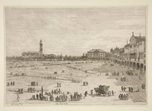 Prà della Valle, uit de serie Vedute (Gezichten) door Canaletto (Giovanni Antonio Canal)