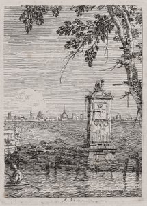 Het kleine monument, uit de serie Vedute (Gezichten)