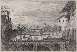 Het terras, uit de serie Vedute (Gezichten)