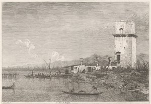 La Torre di Malghera door Canaletto