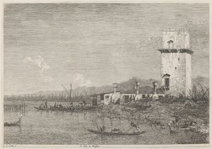 La Torre di Malghera door Canaletto