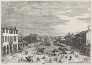 Mestre, ca. 1735-1746 door Canaletto