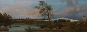 Oude Walton-brug door Canaletto