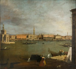 Het Bacino di San Marco: kijkend naar het noorden door Canaletto