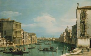 Het Grote Kanaal Venetië kijkend naar het oosten vanaf het Campo di San Vio door Giovanni Antonio Canal