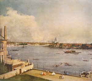 De Theems en de Stad Londen vanaf Richmond House, Whitehall, Westminster, ca. 1747 door Canaletto