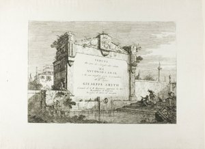 Titelpagina, uit Vedute door Canaletto