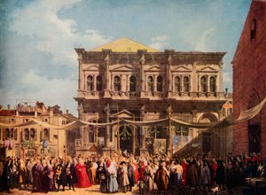 Venetië: De feestdag van Sint Rochus, 1735, 1938