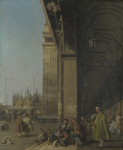 Venetië: Het San Marcoplein door Canaletto