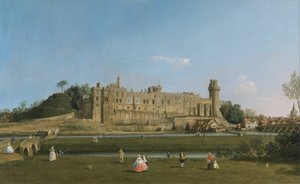 Kasteel van Warwick door Canaletto