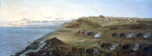 Argentijns kamp in Uruguaiana, Rio Grande, Brazilië door Candido Lopez