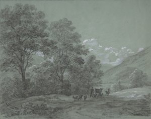 Landschap bij Ruhpolding, eind 18e-midden 19e eeuw door Cantius Dillis