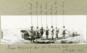 ANZAC divisiehoofdkwartier bij Rashid Beck, oktober 1917 door Capt. Arthur Rhodes