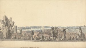 Uitzicht op Ipswich, Suffolk door Capt. Francis Grose