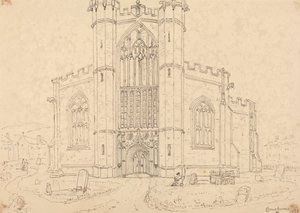 Kerk van Sint Bartholomeus, Crewkerne door Capt. Thomas Hastings