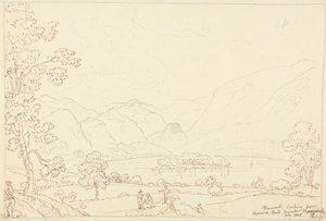 Derwent richting Borrowdale, juli 1835 door Capt. Thomas Hastings