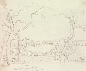Verre uitzicht op West Cowes, Isle of Wight door Capt. Thomas Hastings