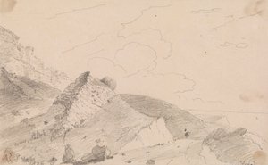 Bij Blackgang Chine, Isle of Wight door Capt. Thomas Hastings