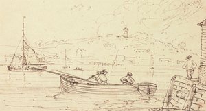 Schets van schippers, West Cowes, 16 februari 1826 door Capt. Thomas Hastings