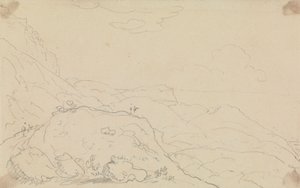 Schets van Klif en Heuvels nabij de Kust door Capt. Thomas Hastings
