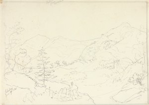 Skiddaw vanuit Borrowdale, zaterdag 27 juni 1835 door Capt. Thomas Hastings