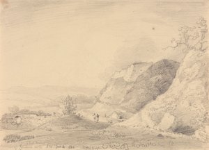 Zuidoostelijke Bastion van Carisbrooke Kasteel, 14 juni 1830 door Capt. Thomas Hastings