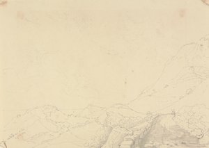De aardverschuiving over Niton, 13 augustus 1829 door Capt. Thomas Hastings