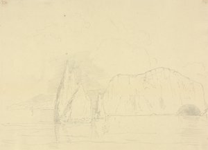 De Needles en Freshwater Cliffs, Isle of Wight door Capt. Thomas Hastings