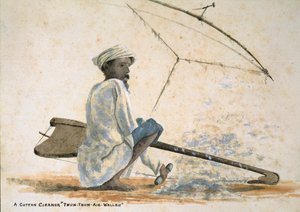 Een katoenreiniger, India door Captain Cornelius Francis James