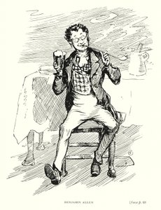 Dickens personage: Benjamin Allen (litho)