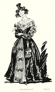 Dickens personage: De Ongetrouwde Tante door Captain Edward Henry Handley Read