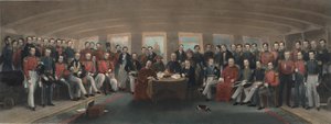 De ondertekening en bezegeling van het Verdrag van Nanking door Captain John Platt