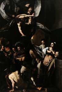De zeven werken van barmhartigheid door Caravaggio