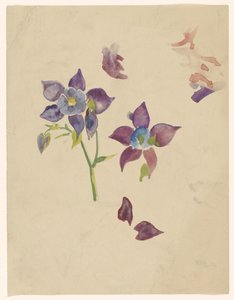 Bloemenstudie door Carel Adolph Lion Cachet