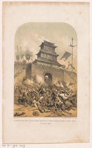 Franse en Britse troepen bestormen het oude zomerpaleis in Peking