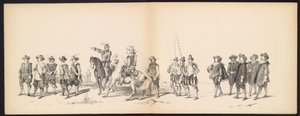 Maskerade van de Leidse studenten, 1850 (plaat 2) door Carel Christiaan Antony Last