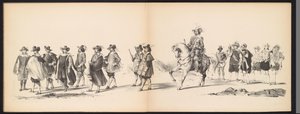 Maskerade van de Leidse studenten, 1850 (plaat 6) Intogt van Frederik Hendrik in 