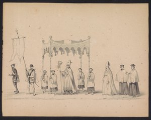 Maskerade van de Utrechtse studenten, 1846 (plaat 10) door Carel Christiaan Antony Last
