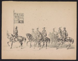 Maskerade van de Utrechtse studenten, 1846 (plaat 15) door Carel Christiaan Antony Last