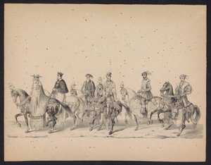 Maskerade van de Utrechtse studenten, 1846 (plaat 16) door Carel Christiaan Antony Last