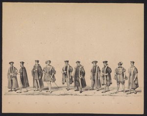 Maskerade van de Utrechtse studenten, 1846 (plaat 19) door Carel Christiaan Antony Last
