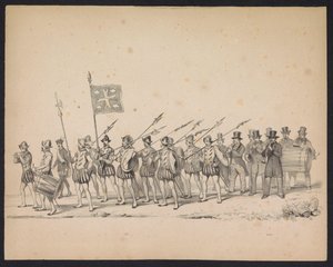 Maskerade van de Utrechtse studenten, 1846 (plaat 22)