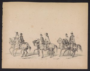Maskerade van de Utrechtse studenten, 1846 (plaat 5) door Carel Christiaan Antony Last