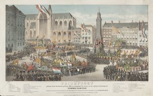 Triomftocht gehouden binnen Amsterdam op 19 Juni 1865 ter Gelegenheid der viering van den vijftigsten Gedenkdag der Overwinning bij Waterloo door Carel Christiaan Antony Last
