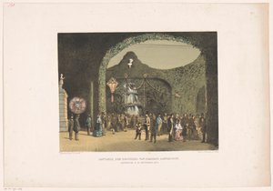 Zaal in Frascati te Amsterdam 1855 door Carel Christiaan Antony Last