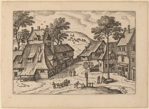 Dorpsplein met Heiligdom
