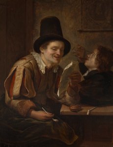 Twee mannen in een taverne