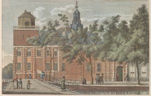 Academiegebouw te Leiden, ca. 1790 door Carel Frederik Bendorp (I)