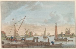 De Zaan bij Wormerveer, ca. 1790 door Carel Frederik Bendorp (I)